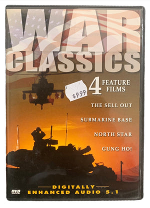 War Classics 4 Feature Films DVD's