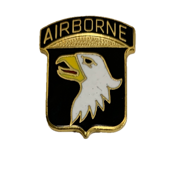 101st Airborne Division Gold/Black Insignia Pin