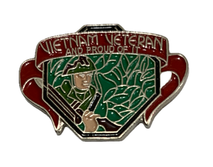 Vintage Vietnam Veteran (And Proud Of It) Pin