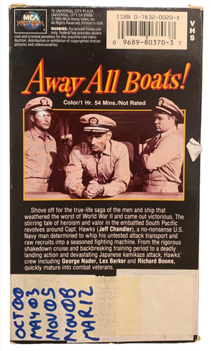 Away all Boats! VHS