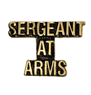 Sergeant At Arms Script Pin