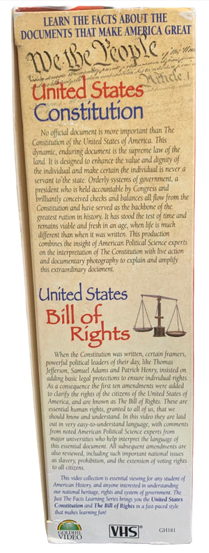 United States Constitution and Bill of Rights VHS Double Bundle