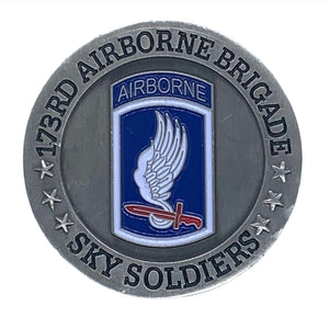 173rd Airborne Brigade Sky Soldiers Challenge Coin