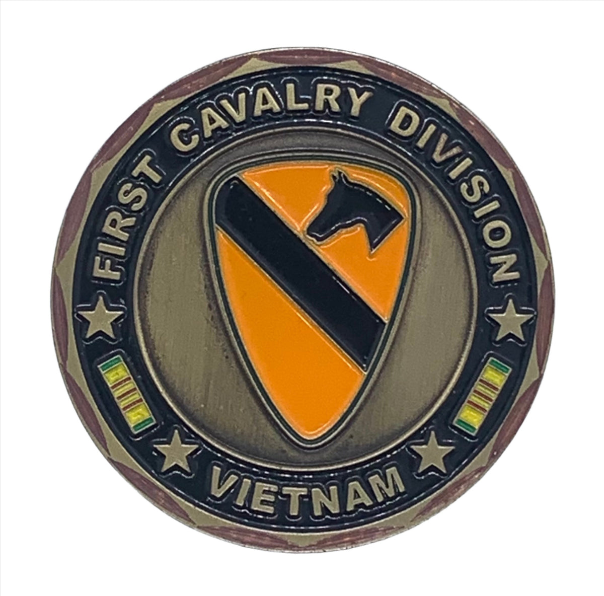 First Calvary Division Vietnam Sky Troopers First Team Challenge Coin ...