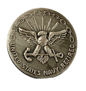 USN Retired Pin