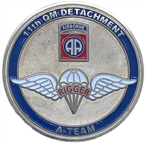 11th QM Detachment A-Team Challenge Coin