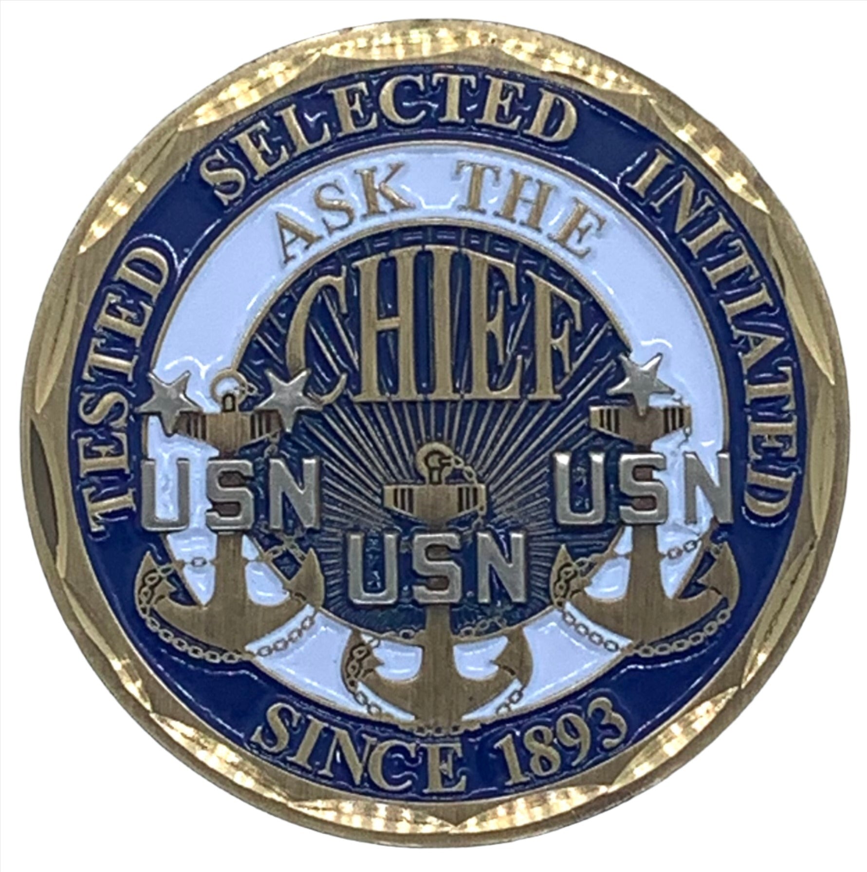 Ask The Chief USN Challenge Coin – GRANDPOPSARMYNAVY
