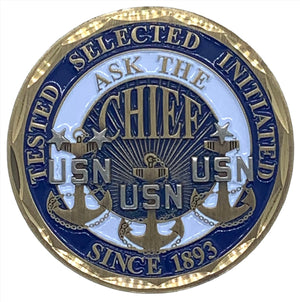 Ask The Chief USN Challenge Coin