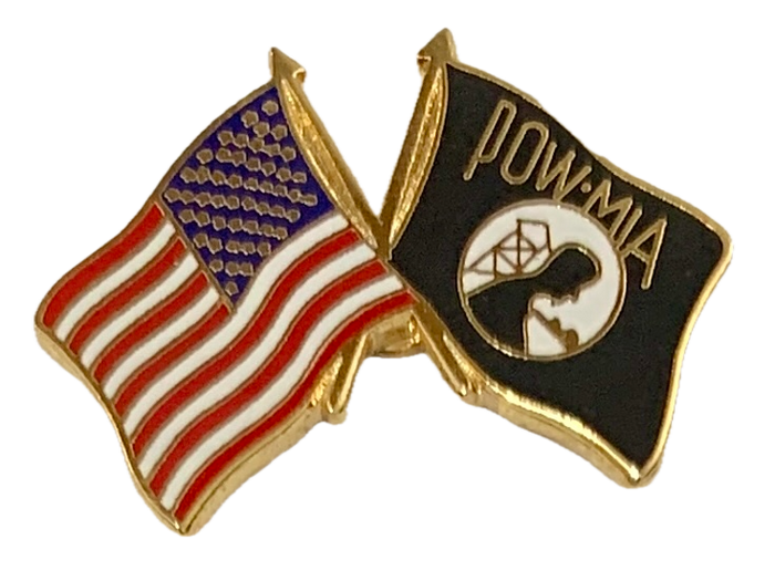 POW-MIA/USA Flag Pin