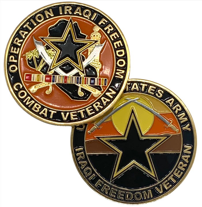 United States Army Iraqi Freedom Veteran Challenge Coin