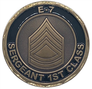 United States Army E-7 Sergeant 1st Class Challenge Coin