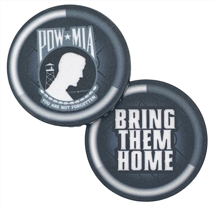 POW MIA Ceramic Challenge Poker Chip