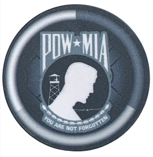 POW MIA Ceramic Challenge Poker Chip