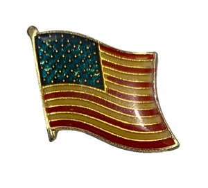 Vintage American Flag Wavy Pin