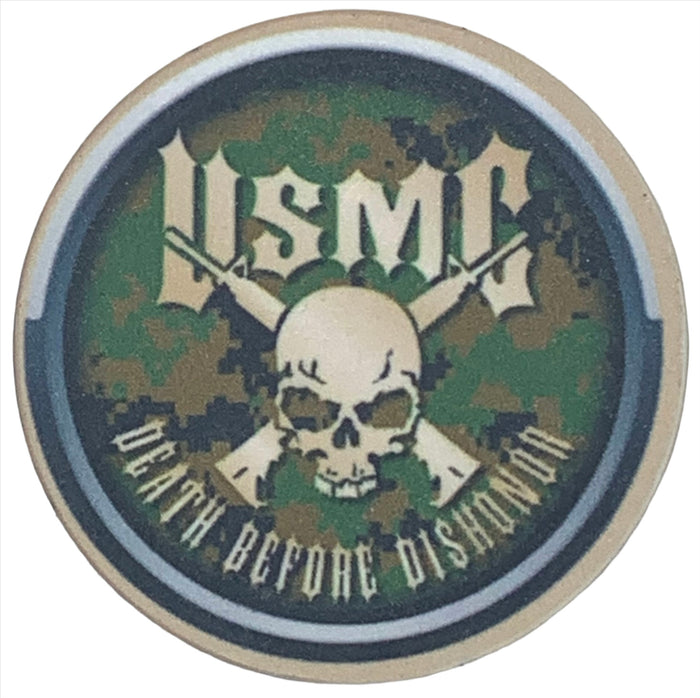 USMC Death Before Dishonor Challenge Poker Chip