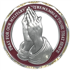 Pray for our Military Challenge Coin