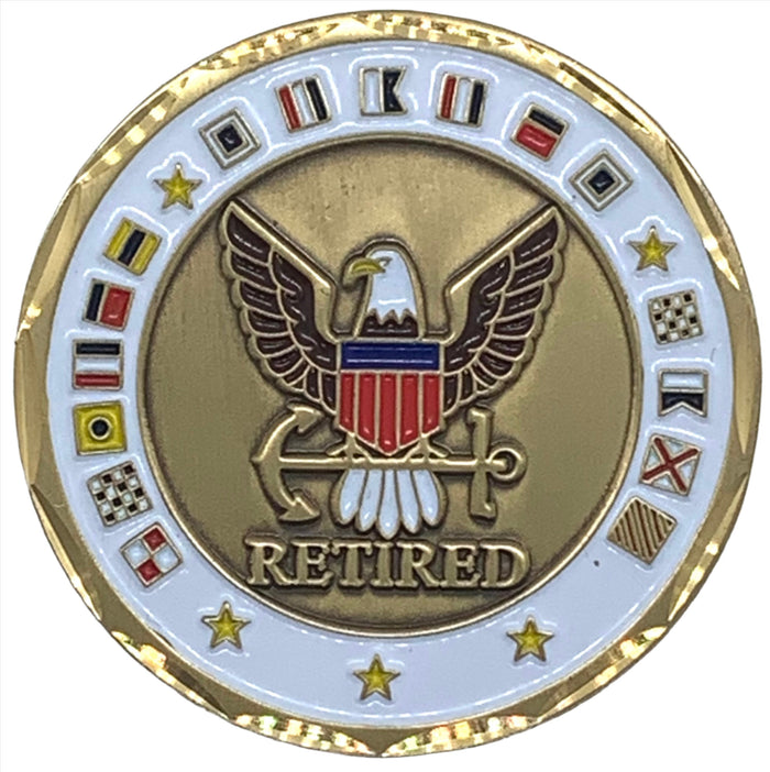 Retired United States Navy Challenge Coin