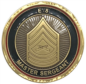 USMC E-8 Master Sergeant Challenge Coin