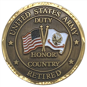 Retired United States Army Challenge Coin