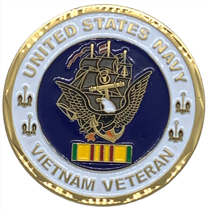 United States Navy Vietnam Veteran Challenge Coin