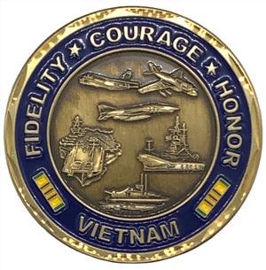 United States Navy Vietnam Veteran Challenge Coin