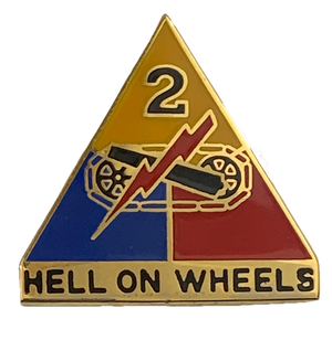 2nd Armored Division (Hell on Wheels) Insignia Pin