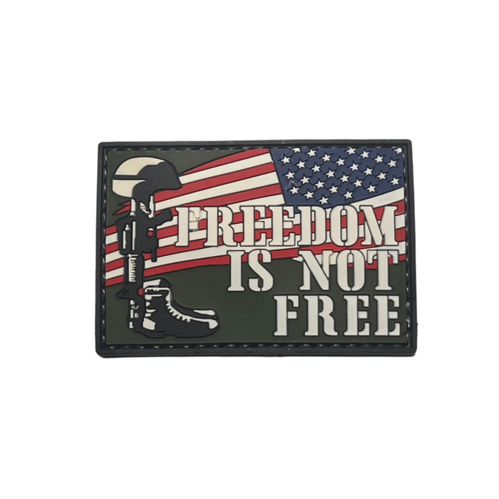 Freedom Is Not Free Patriotic PVC Moral Patch