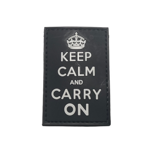 Keep Calm & Carry On  PVC Moral Patch