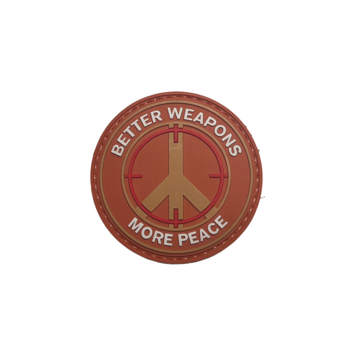 Better Weapons More Peace PVC Moral Patch