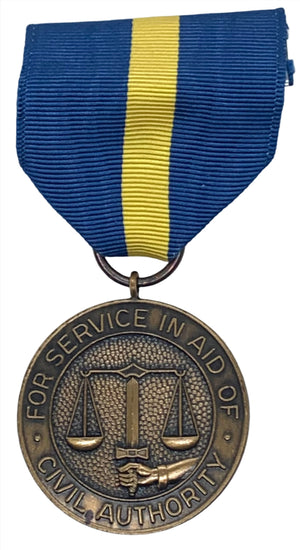 Delaware National Guard Aid In Civil Authority Medal