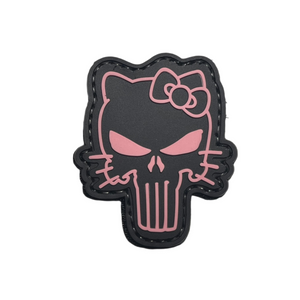 Hello Kitty Punisher Skull PVC Moral Patch