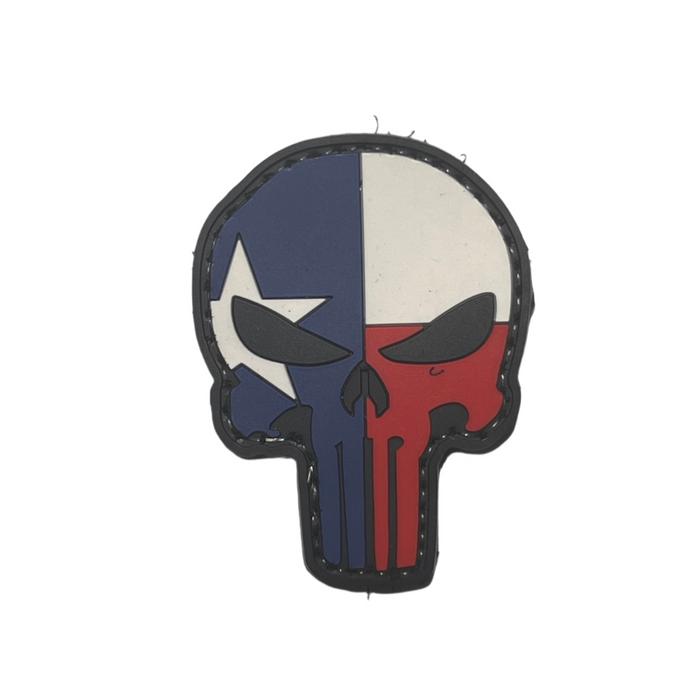 Texas Punisher Skull PVC Moral Patch