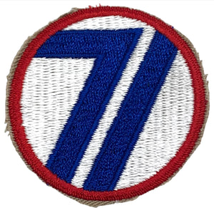 U.S. WW2 71st Infantry Division Color Patch