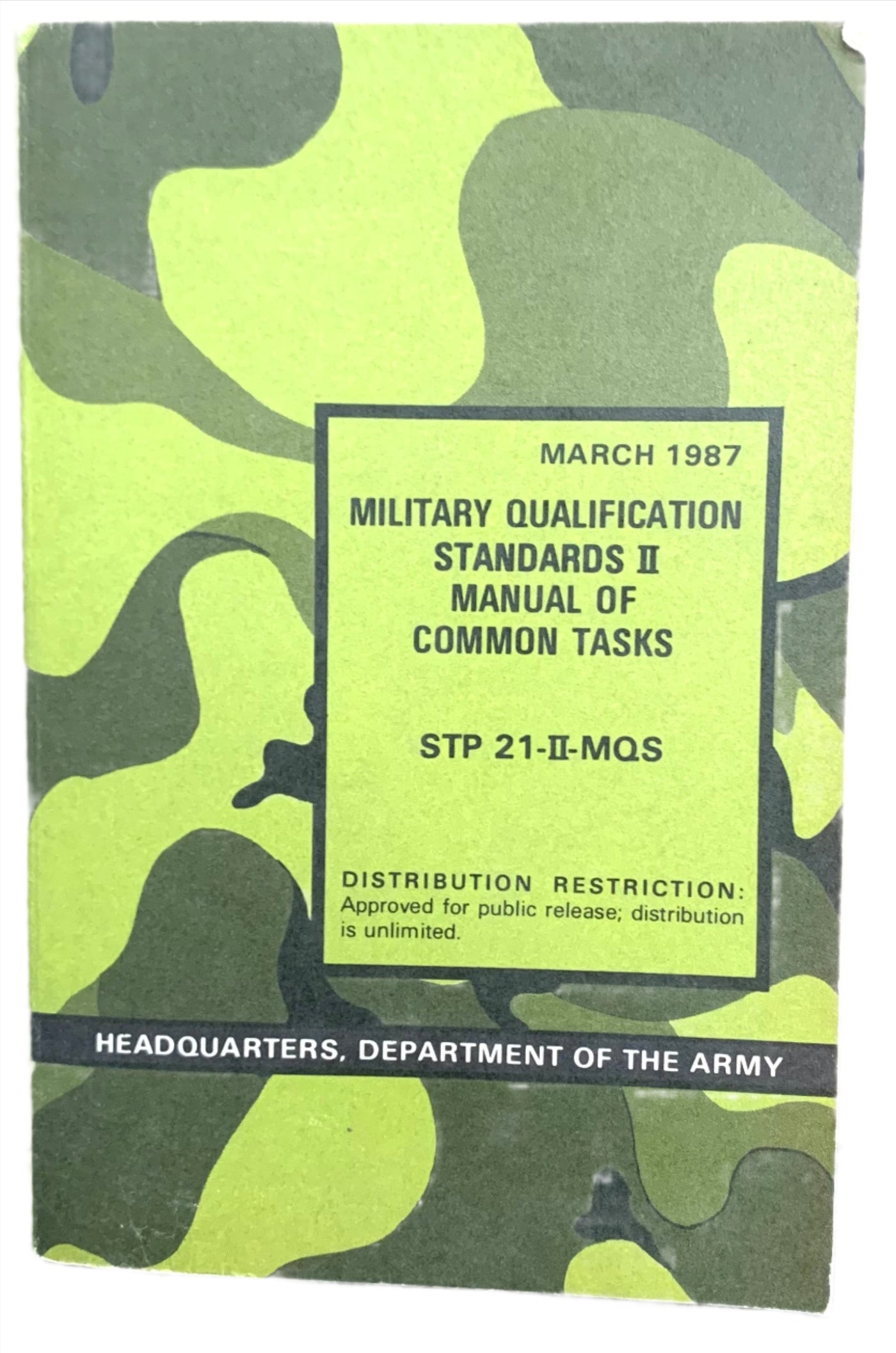 Army Stp Example STP 21-II-MQS Military Qualification Standards II Manual of Common Tas ...