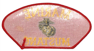 USMC Marine Mustang Hat Patch