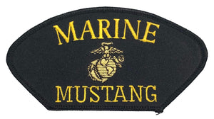 USMC Marine Mustang Hat Patch