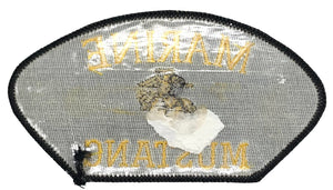 USMC Marine Mustang Hat Patch