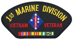 USMC Vietnam Veteran 1st Marine Division Hat Patch