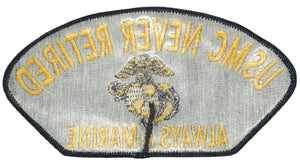 USMC Never Retired Always a Marine Hat Patch