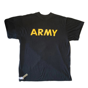 U.S. Army PT Short Sleeve T-Shirt Current Issue with a Grandpops Army Navy logo.
