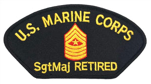 U.S. Marine Corps SgtMaj Retired Hat Patch