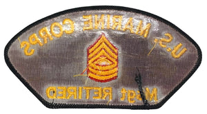 U.S. Marine Corps Msgt Retired Hat Patch