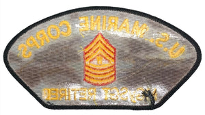 U.S. Marine Corps MGySGT Retired Hat Patch