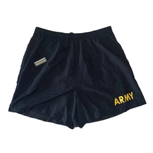 U.S. Army PT Compression Shorts Current Issue with a Grandpops Army Navy logo.