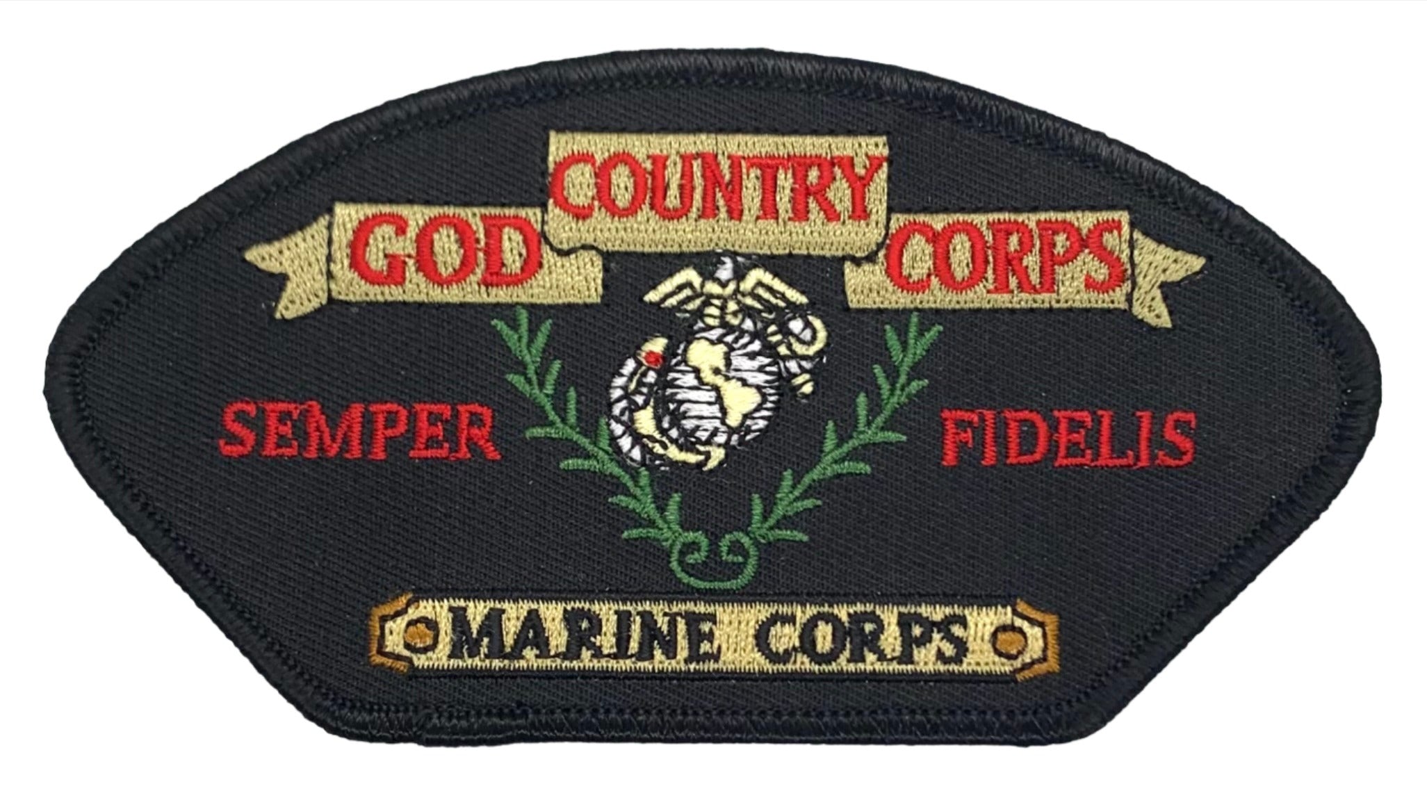 USMC God Country Corps Semper Fidelis Marine Corps Hat Patch USMC God Country Corps Semper Fidelis Marine Corps Hat Patch