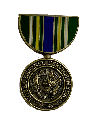 Vintage Korea Defense Service Medal Ribbon Pin