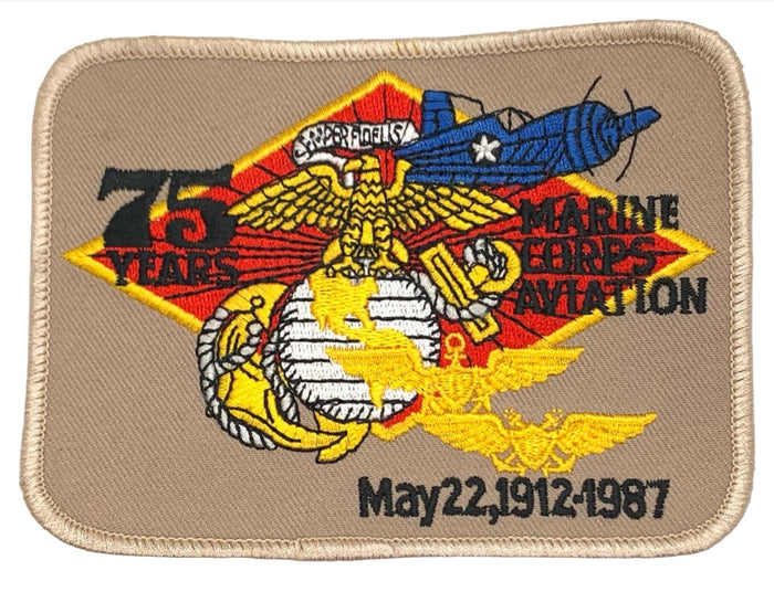 USMC 75 Years Marine Corps Aviation May 22, 1912-1987 Patch