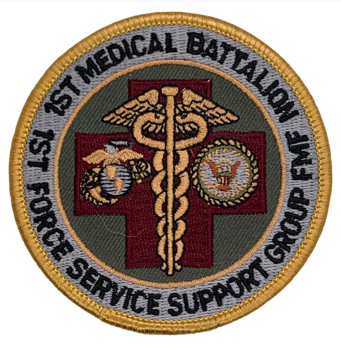 USMC 1st Medical Battalion Force Service Support Group Patch