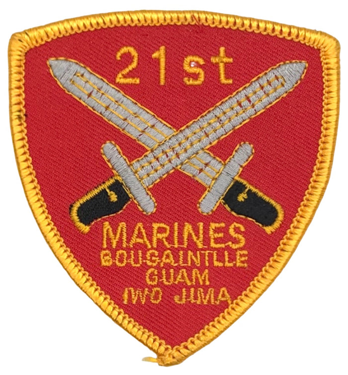 USMC 21st Marines Bougaintlle Guam Iwo Jima Patch – GRANDPOPSARMYNAVY