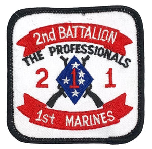 USMC 2nd Battalion 1st Marines "The Professionals" Patch